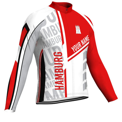 Customized Hamburg Men's Cycling Jersey Long Sleeve