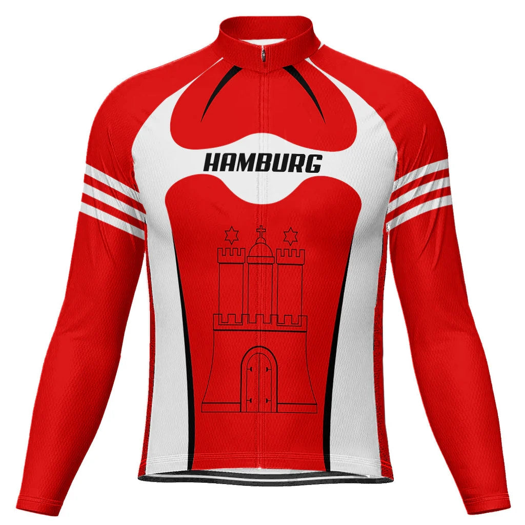 Customized Hamburg Men's Cycling Jersey Long Sleeve