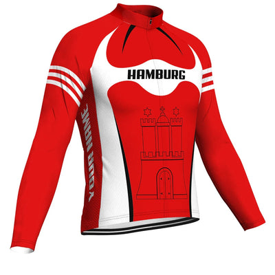 Customized Hamburg Men's Cycling Jersey Long Sleeve