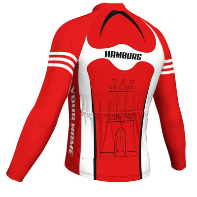 Customized Hamburg Men's Cycling Jersey Long Sleeve