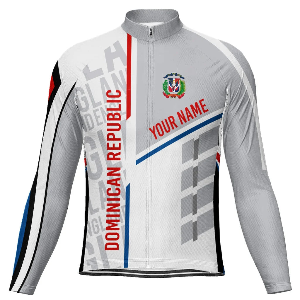 Customized Dominican Men's Cycling Jersey Long Sleeve