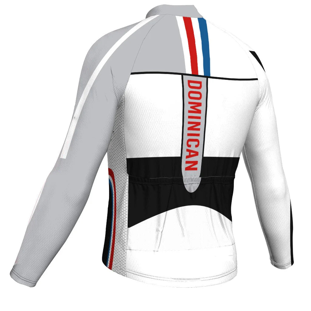 Customized Dominican Men's Cycling Jersey Long Sleeve