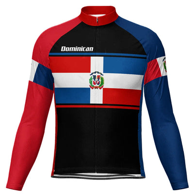 Customized Dominican Men's Cycling Jersey Long Sleeve