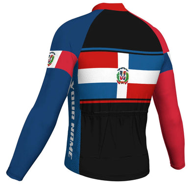 Customized Dominican Men's Cycling Jersey Long Sleeve
