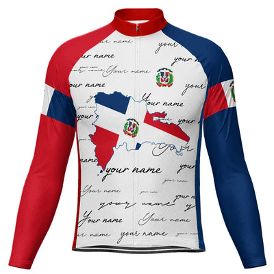 Customized Dominican Men's Cycling Jersey Long Sleeve