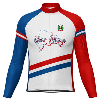Customized Dominican Men's Cycling Jersey Long Sleeve