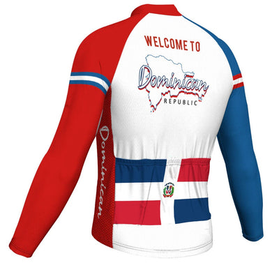 Customized Dominican Men's Cycling Jersey Long Sleeve