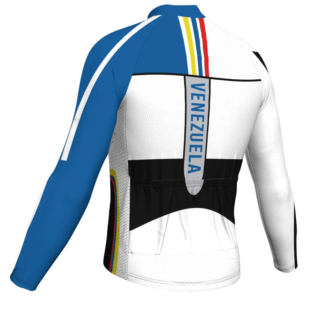 Customized Venezuela Men's Cycling Jersey Long Sleeve