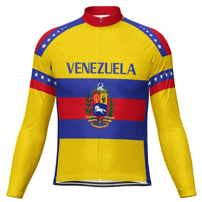 Customized Venezuela Men's Cycling Jersey Long Sleeve