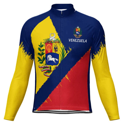 Customized Venezuela Men's Cycling Jersey Long Sleeve