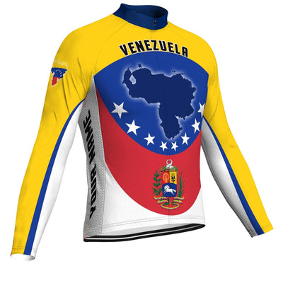 Customized Venezuela Men's Cycling Jersey Long Sleeve