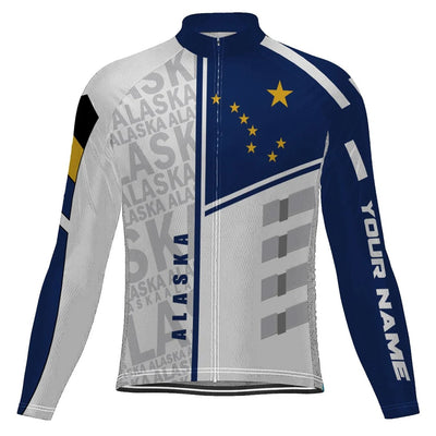 Customized Alaska Men's Cycling Jersey Long Sleeve
