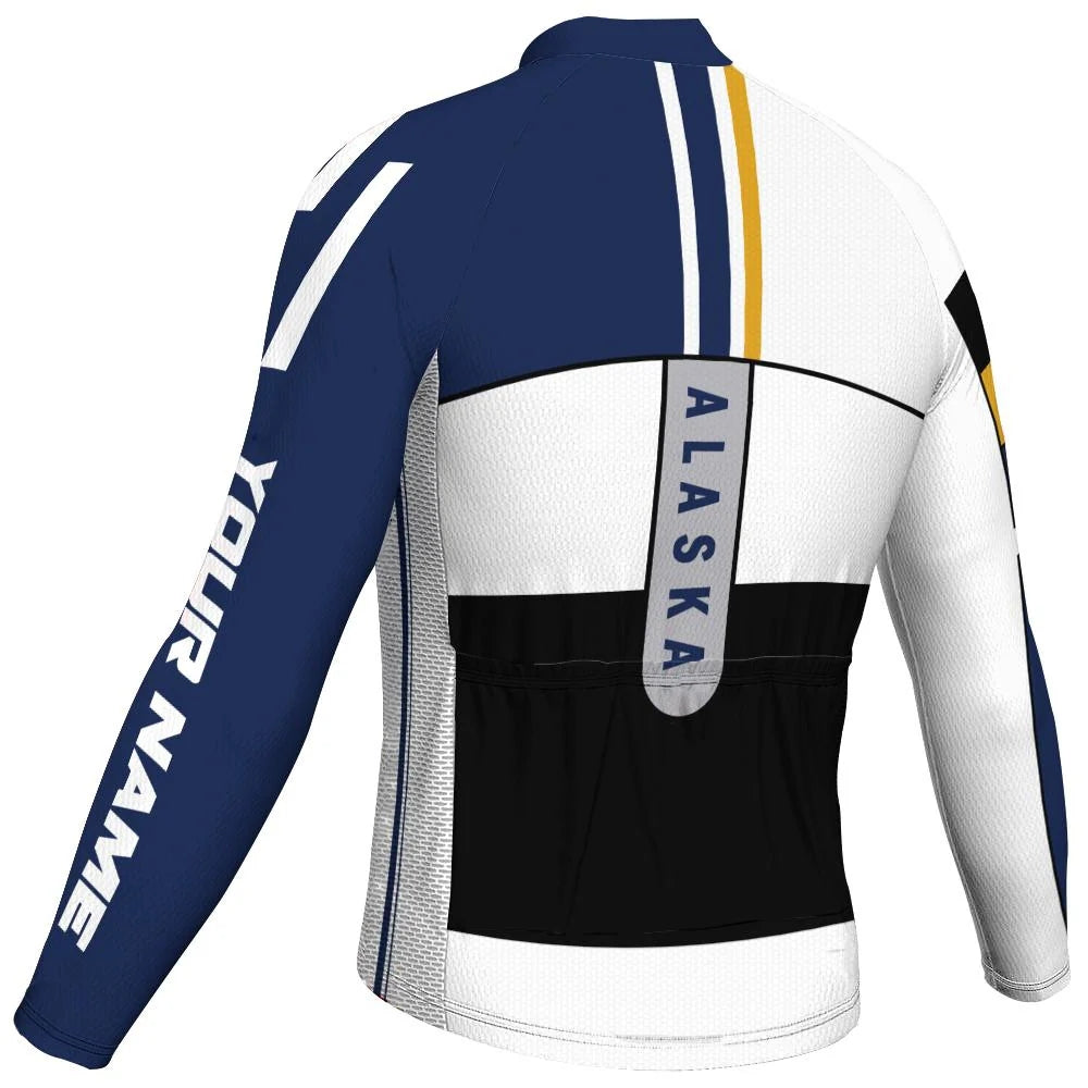 Customized Alaska Men's Cycling Jersey Long Sleeve