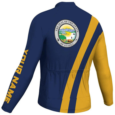 Customized Alaska Men's Cycling Jersey Long Sleeve