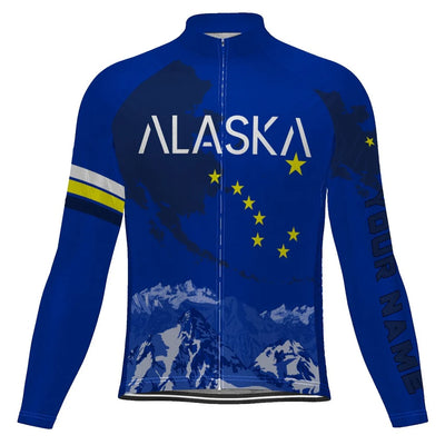 Customized Alaska Men's Cycling Jersey Long Sleeve