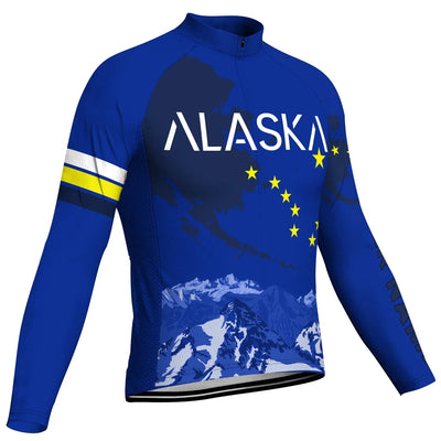 Customized Alaska Men's Cycling Jersey Long Sleeve