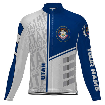 Custom Utah Men's Cycling Jersey Long Sleeve