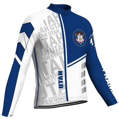 Custom Utah Men's Cycling Jersey Long Sleeve