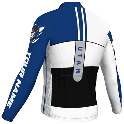 Custom Utah Men's Cycling Jersey Long Sleeve
