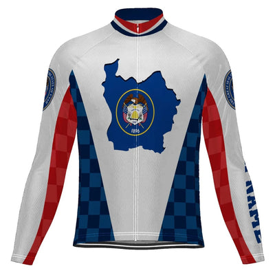 Custom Utah Men's Cycling Jersey Long Sleeve