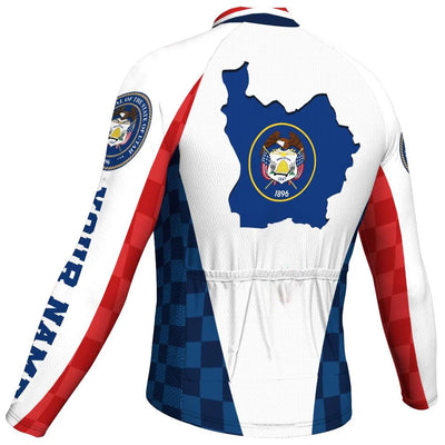 Custom Utah Men's Cycling Jersey Long Sleeve