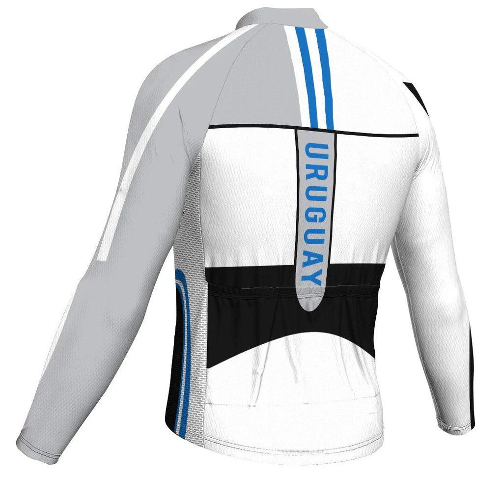 Customized Uruguay Men's Cycling Jersey Long Sleeve