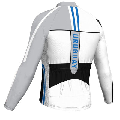Customized Uruguay Men's Cycling Jersey Long Sleeve