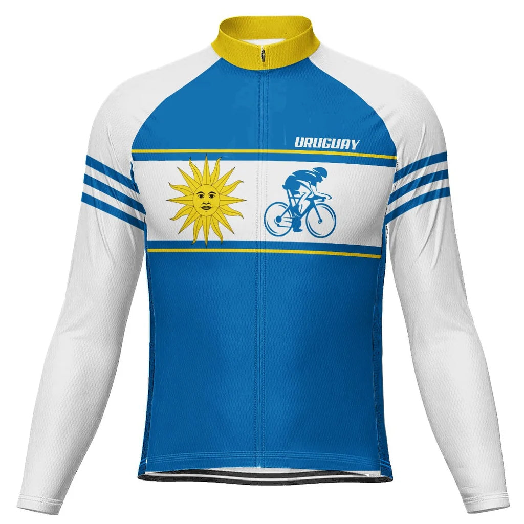 Customized Uruguay Men's Cycling Jersey Long Sleeve