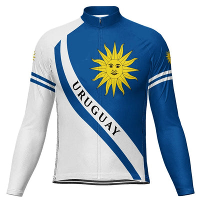 Customized Uruguay Men's Cycling Jersey Long Sleeve
