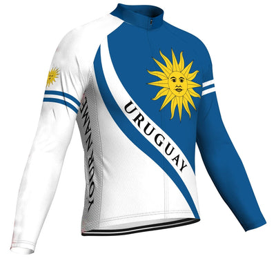 Customized Uruguay Men's Cycling Jersey Long Sleeve