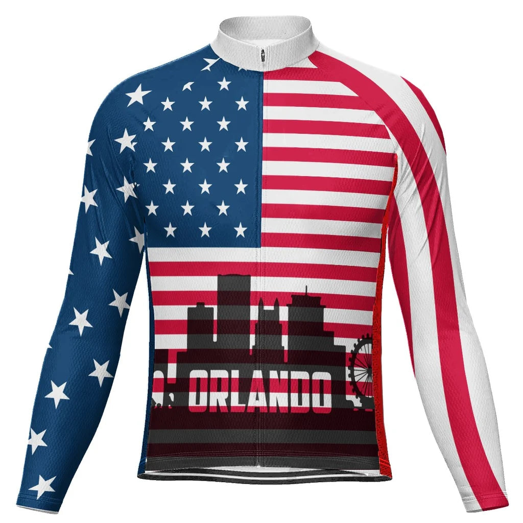 Customized Orlando Men's Cycling Jersey Long Sleeve