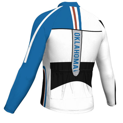 Customized Oklahoma Men's Cycling Jersey Long Sleeve