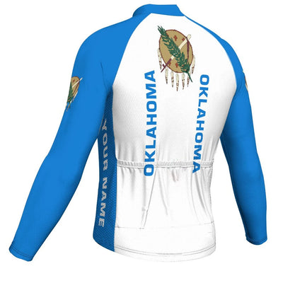 Customized Oklahoma Men's Cycling Jersey Long Sleeve