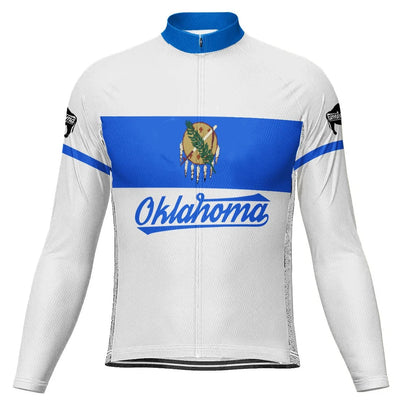 Customized Oklahoma Men's Cycling Jersey Long Sleeve