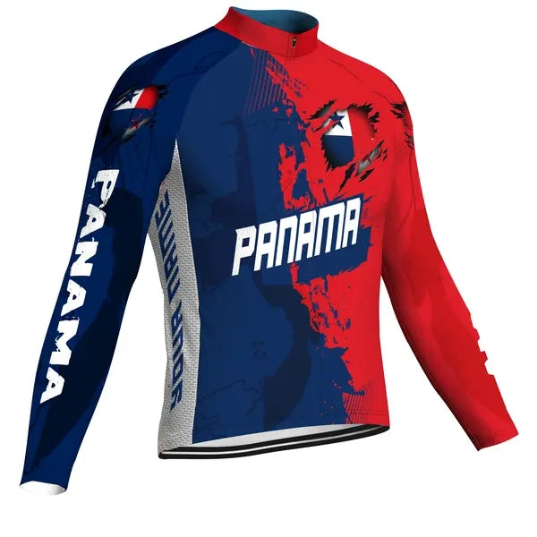 Customized Panama Men's Cycling Jersey Long Sleeve