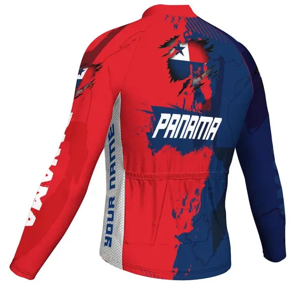 Customized Panama Men's Cycling Jersey Long Sleeve