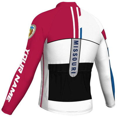 Customize Missouri Men's Cycling Jersey Long Sleeve