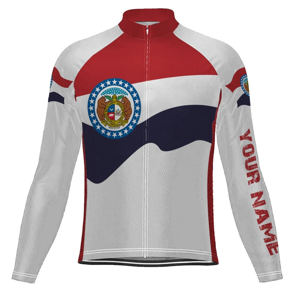 Customize Missouri Men's Cycling Jersey Long Sleeve
