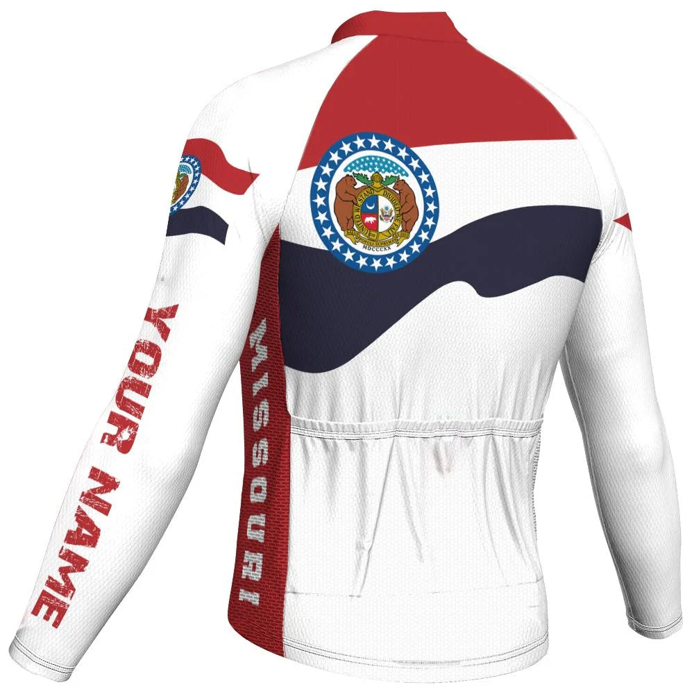 Customize Missouri Men's Cycling Jersey Long Sleeve