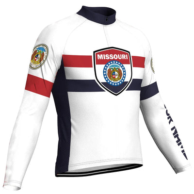 Customize Missouri Men's Cycling Jersey Long Sleeve