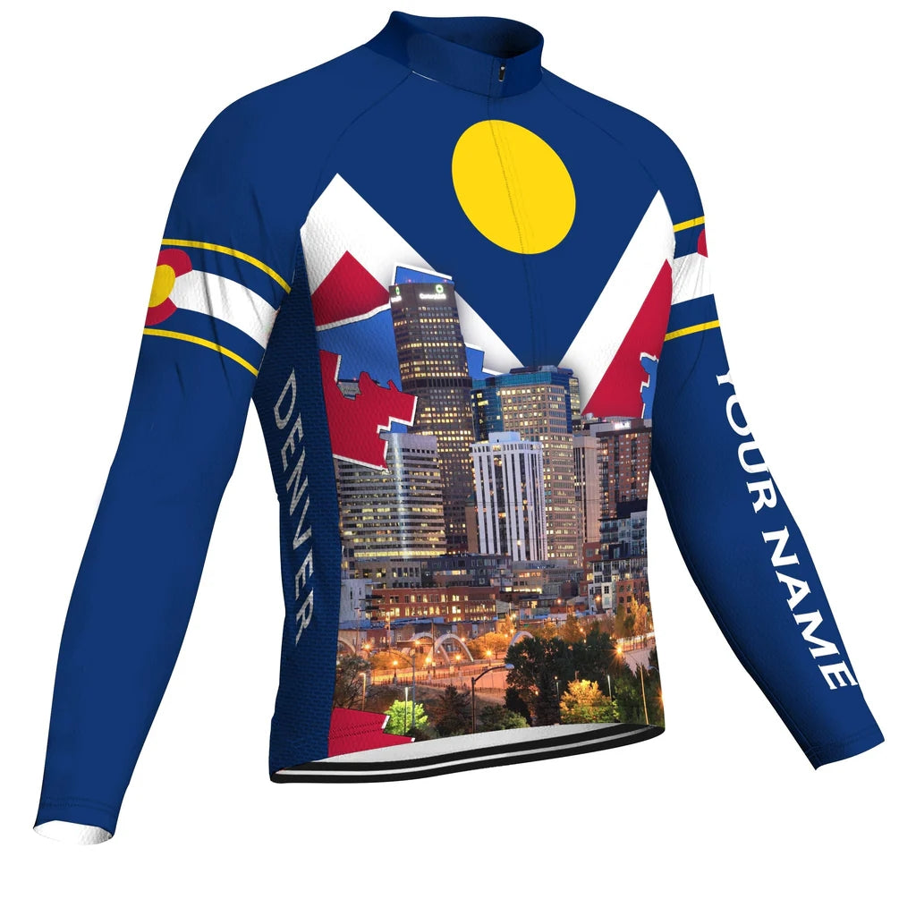 Customized Denver Men's Cycling Jersey Long Sleeve