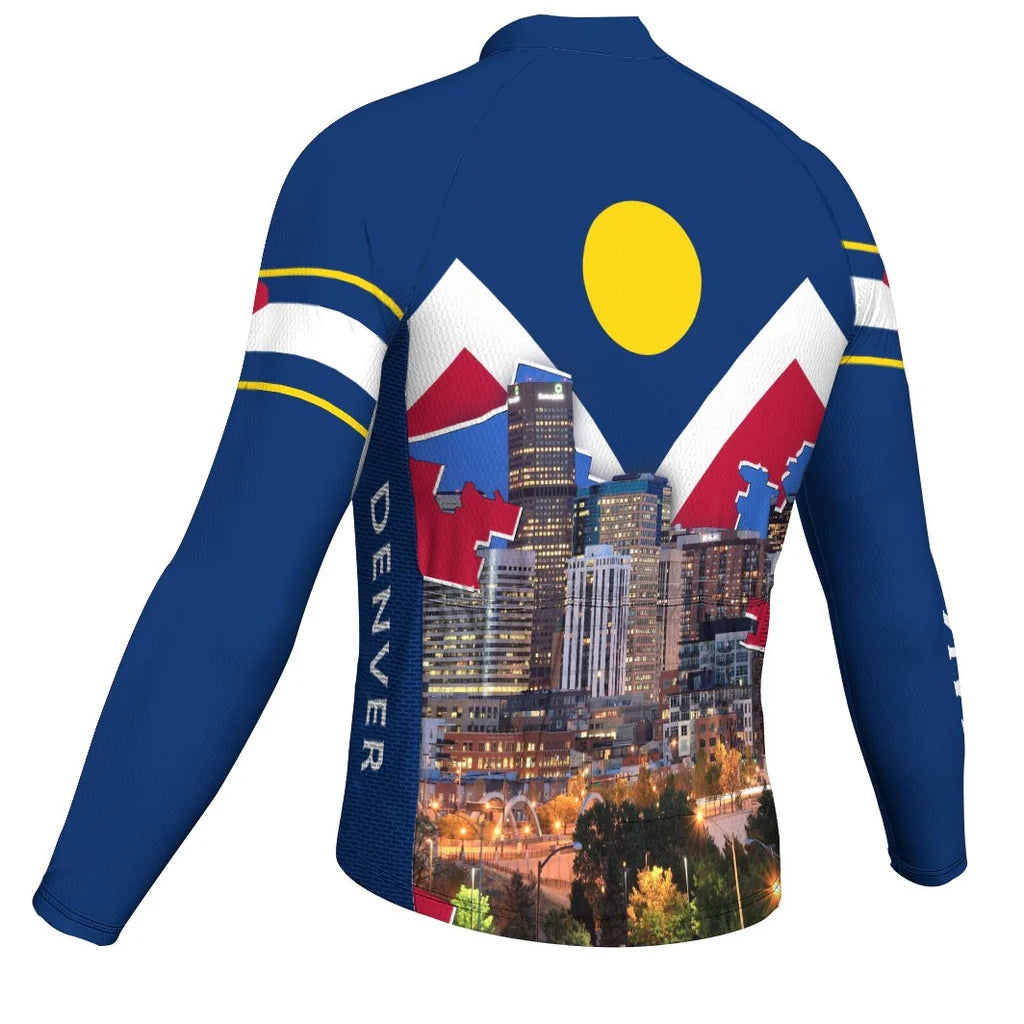 Customized Denver Men's Cycling Jersey Long Sleeve