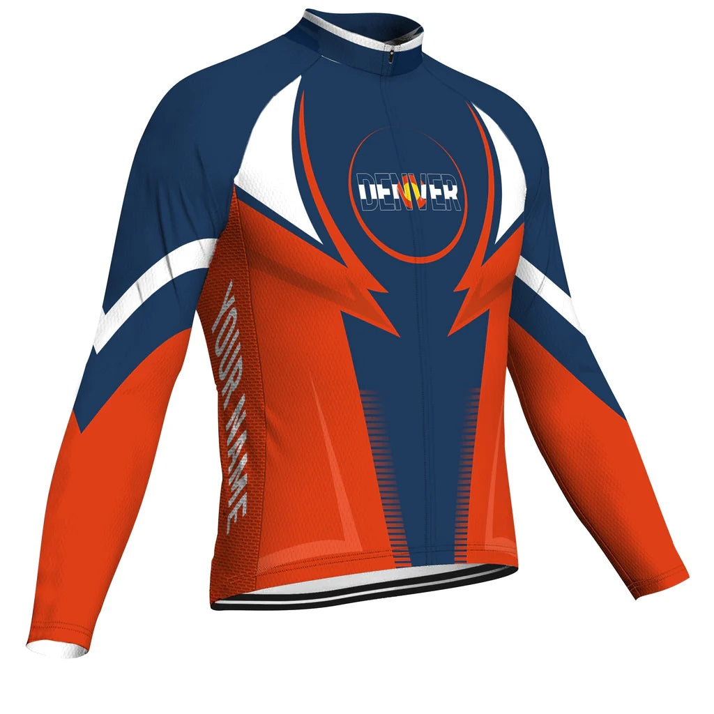 Customized Denver Men's Cycling Jersey Long Sleeve