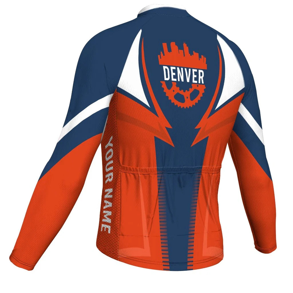 Customized Denver Men's Cycling Jersey Long Sleeve