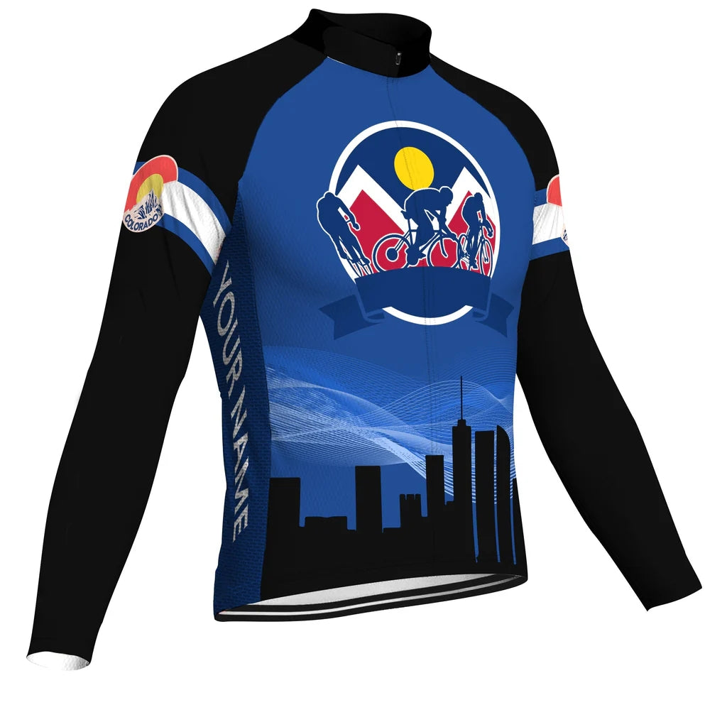 Customized Denver Men's Cycling Jersey Long Sleeve