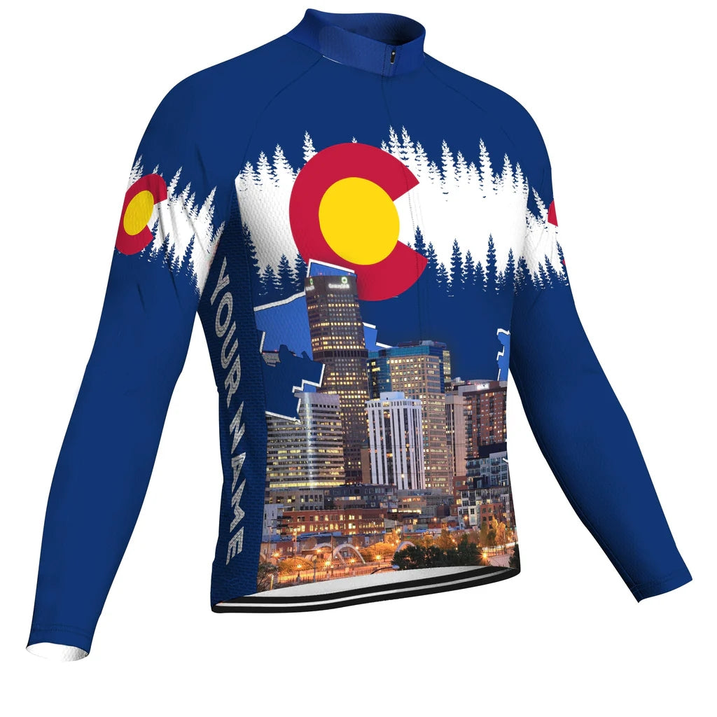 Customized Denver Men's Cycling Jersey Long Sleeve
