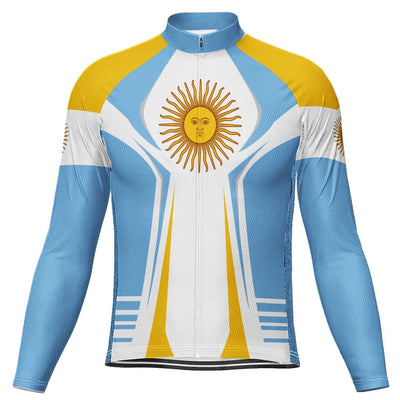 Customized Argentina Men's Cycling Jersey Long Sleeve