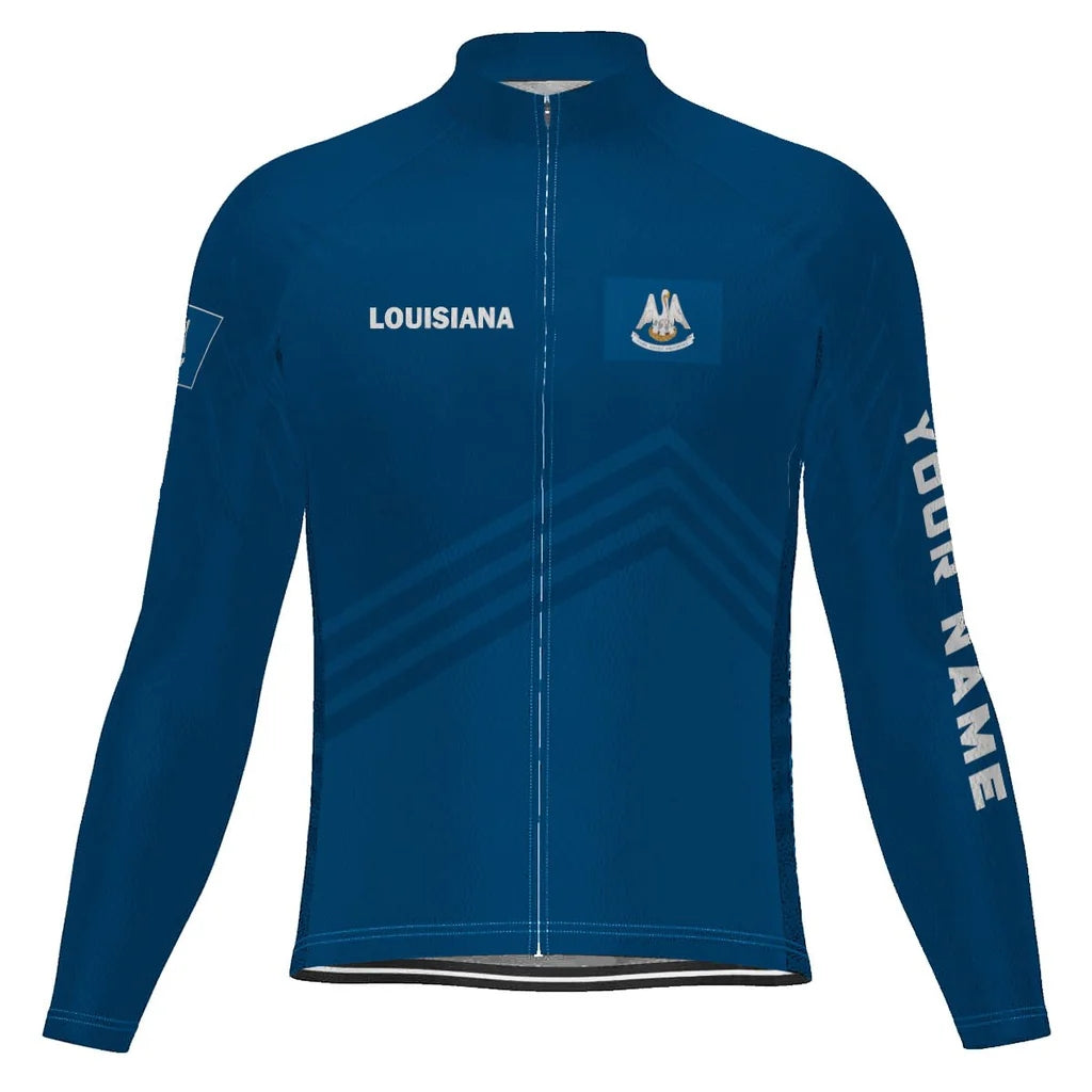 Customized Louisiana Men's Cycling Jersey Long Sleeve
