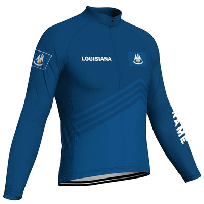 Customized Louisiana Men's Cycling Jersey Long Sleeve