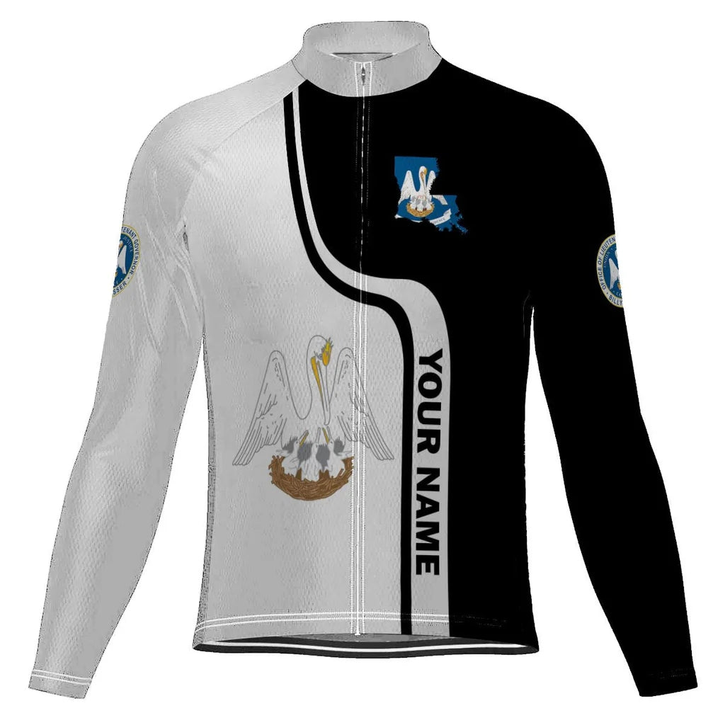 Customized Louisiana Men's Cycling Jersey Long Sleeve